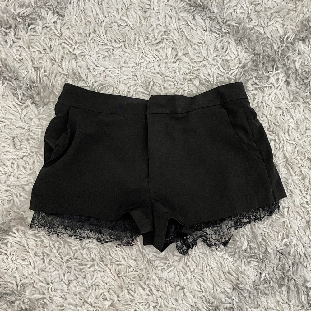 Black fancy shorts